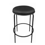 Benjara Neni 30" Barstool Set Of 2- Round Cushioned Seat- Black Faux Leather. Fixed Price $356.49.