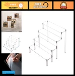 Acrylic 4-TIER Riser Display Shelf For Figurines, Desserts, Collections & Cosmet. Fixed Price $26.99.