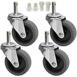 Mysit 3 Inch Rubbermaid Cart Caster Replacement Wheels, Swivel Stem Grey. Fixed Price $33.79.