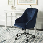 Safavieh Evelynn Tufted Velvet Chrome Leg Swivel Office Chair Navy /. Fixed Price $234.40.