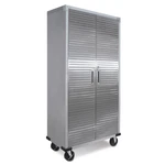 Seville Classics Ultrahd Tall Cabinet W/ Keys, 36"W X 18"D 72"H, Granite Gray. Fixed Price $459.99.
