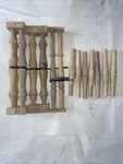 Wooden Chair Spindle Set 15 Pcs Vintage Project Craft Building Furniture Art. Fixed Price $19.99.