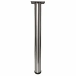 28 Tall, Single Leg, Office Height - Brushed Steel From Tablelegsonline. Fixed Price $50.84.