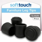 Softtouch 7/8" Round Non-marking Rubber Slip-on Chair Leg Tips, Nonslip Protecti. Fixed Price $14.99.