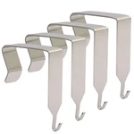 4 Pcs Over The Door Hook, Universal Cubicle Hangers Metal Partition, Office H.... Fixed Price $13.81.
