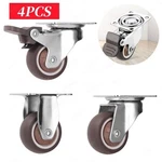 4PCS Swivel Caster Wheels Heavy Duty Furniture Castors With Brake Silent Roll. Fixed Price $43.99.