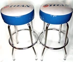 Bar Stool Set Of 2 With Box Titan Wheel Quincy Il Regal Mfg Man Cave Shop Chairs. Fixed Price $479.99.