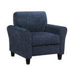 Contemporary 3PC Living Room Sofa Set Blue Chenille Upholstered Loveseat. Fixed Price $410.00.