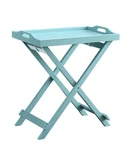 Convenience Concepts Tray Table Sea Foam Blue 22X13.75 Fully Assembled. Fixed Price $73.09.