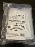 Uboxes Twin Size Mattress Covers, 40" 12" 86", Cover, Clear Pack. Fixed Price $11.21.