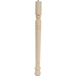 Waddell Early American Series 2554 Table Leg, 3-3/4 In H, Hardwood, Smooth Sande. Fixed Price $17.12.