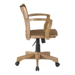 Scranton & Co Wood Bankers Office Chair With Seat Medium Oak Finish. Fixed Price $271.99.