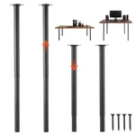 Vevor Adjustable Round Steel Legs 24-40 In 1200 Lbs Heavy Duty Set Of. Fixed Price $38.99.