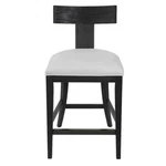 Uttermost Idris Modern Wood Counter Stool, Charcoal Black - 23664. Fixed Price $669.60.