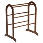 Winsome 94326 Wood Quilt Rack With Rungs, Antique Walnut Storage. Fixed Price $59.97.