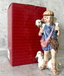 Fitz & Floyd Nativity Shepherd Boy Lambs 7" 19/211 In Box. Fixed Price $74.00.