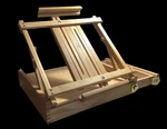 Artist Studio Wood Easel Top Storage Drawer Carrying Handle Adjustable 34". Fixed Price $42.00.