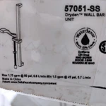 Delta 57051-SS Dryden Premium Single-setting Slide Bar Hand Shower Stainless. Fixed Price $175.00.