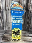 Oceanside Lawn Furniture Re-webbing Kit New 2.25" X 39' Yellow White Stripe. Fixed Price $8.99.