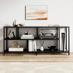 Open Concept 55"TV Stand, Metal Media Console With Storage Shelf For Living Room. Fixed Price $64.99.