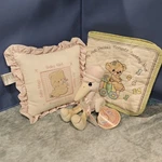 Vintage Baby Girl Plush Keepsake Bundle Stork It 2000 Nursery Decor. Fixed Price $29.99.