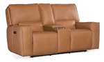 Hooker Furniture SS727-PHZC2 Miles 75"W Leather Sofa Oslo Antelope. Fixed Price $2125.00.