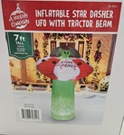Holiday Company 7FT Tall Star Dasher Ufo W/ Tractor Beam Christmas Inflatable. Fixed Price $79.99.
