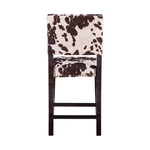 Linon Corey 24" Cow Print Counter Stool Dark Espresso Wood Frame. Fixed Price $114.35.