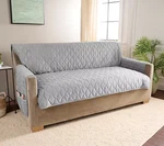 Surefit Miracle Mink Waterproof Furniture Cover 3-SEATER Grey. Fixed Price $29.99.
