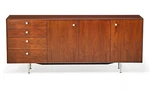 1950S George Nelson For Herman Miller Thin Edge Rosewood Credenza / Sideboard. Fixed Price $13750.00.