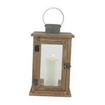 SB-5174B Rustic 12.5" Wooden Candle Lantern, Brown Large. Fixed Price $83.33.