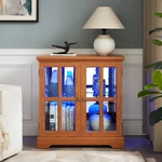 Elegant Led Curio Display Cabinet - Antique Retro Design With Adjustable Shelv. Fixed Price $280.47.