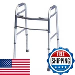 Lumex Everyday Dual Release Walker, Adult, Aluminum, 300LB Capacity. Fixed Price $69.40.