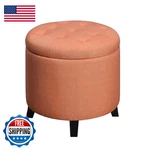 Convenience Concepts DESIGNS4COMFORT Round Storage Ottoman 19.75 - Versatile. Fixed Price $110.86.