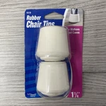 Softtouch By Waxman Rubber Chair Leg Tip (2 Piece), 1-1/4" White 4418 New Sealed. Fixed Price $12.47.