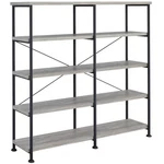 Coaster Analiese 4-SHELF Open Farmhouse Wood Bookcase In Gray. Fixed Price $250.18.