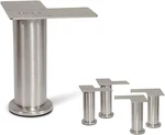 Stainless Steel Furniture Legs 4-7/8" Straight Round Sofa Couch Table Feet New. Fixed Price $23.80.