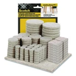 Scotch Felt Pad Protectors, Assorted Sizes And Shapes, Beige, 199/PACK. Fixed Price $24.35.