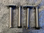 Ikea Capita Furniture Legs 000.545.64 16CM 1/4 Round Bottom. Fixed Price $15.00.