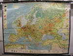 School Wall Map Roll Economy Usage Of Europe 209X162. Fixed Price $208.16.