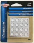 Shepherd 9964 3/8" Clear Self-adhesive Round Vinyl Pads/bumpers (set Of 16). Fixed Price $7.68.