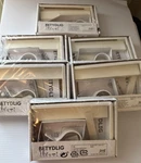 Nip! Set Of (6) White Ikea Betydlig Curtain Rod Holder Bracket 302.198.89. Fixed Price $19.99.