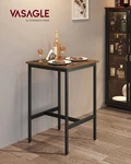 High Top Bar Table 23.6IN Square Pub Dining Oak Beige White. Fixed Price $73.31.