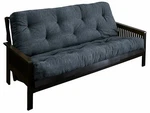 Mozaic Textured Blue Grey Queen Size 8-INCH Gel Dual Memory Foam Futon Mattress. Fixed Price $401.76.