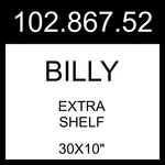 Ikea Billy Extra Shelf Glass 30X10" 102.867.52. Fixed Price $83.99.