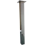 Hafele 635.36.470 Square Polished Chrome Steel 28" Table Leg, Set Of. Fixed Price $222.09.