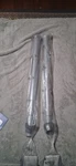 Ikea Silver Adjustable Legs Approx 32IN Max Height Vika Kaj 0727 20692. Fixed Price $74.99.