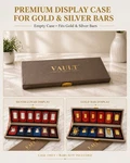 Pamp Bar Display Case Holder Set For Gold & Silver Assay Cards Vault. Fixed Price $49.00.