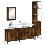 Vidaxl 4 Piece Bathroom Furniture Set Black Engineered Wood. Fixed Price $599.78.