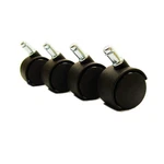 Chromcraft Casters In Brown (set Of 4). Fixed Price $55.28.